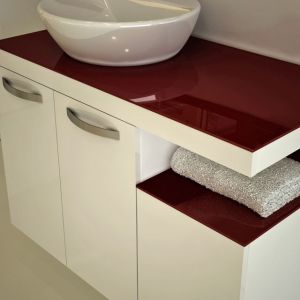 AB GROUP TESTA модерен функционален шкаф за баня с мивка 