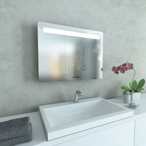 FLEXMEBEL PURA H огледало за баня с вградено LED осветление