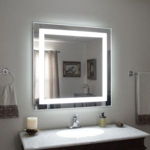 AB GROUP FRAME Q огледало за баня с вградено LED осветление 