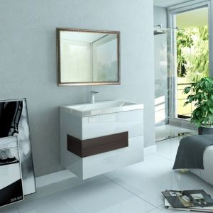 AB GROUP ALLEGRO 80 модерен дизайнерски водоустойчив шкаф за баня с мивка 
