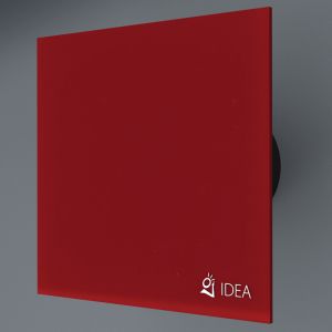 KLIMATOM IDEA вентилатор за баня, червено стъкло