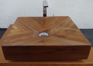 Дървена мивка за баня Ricco